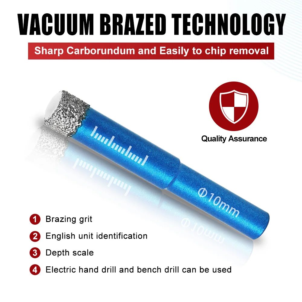เพชร Brazed แห้งเจาะ Bit Porce - Tile Cutter Electric บทวิจารณ์และราคา