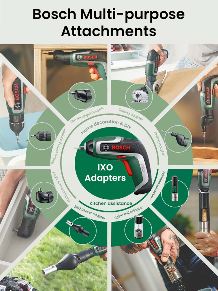 ไขควงไฟฟ้าไร้สาย Bosch IXO7 แบ - Power Tools Portable บทวิจารณ์และราคา