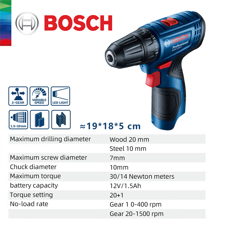 บ๊อช GSR 120-LI สว่านไฟฟ้าลิเธ - Power Tools Woodworking บทวิจารณ์และราคา