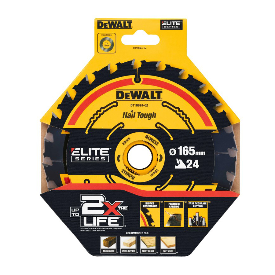 DEWALT DT10624-QZ 1/3 ชิ้น 24T - Power Tools Woodworking บทวิจารณ์และราคา