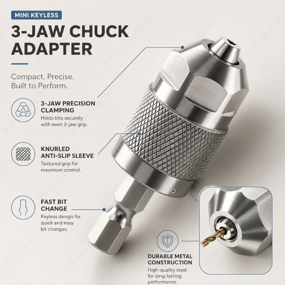อะแดปเตอร์หัวจับดอกสว่าน 3 ขา  - Power Tools Woodworking บทวิจารณ์และราคา